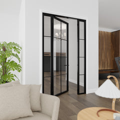 Eight Light Single Door with Sidelights
